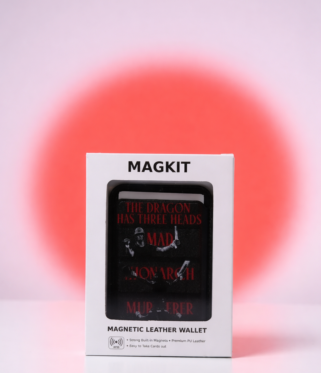 MagSafe leather wallet with slim profile
